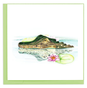 Quilling Card - Alligator Quilled Greeting Card