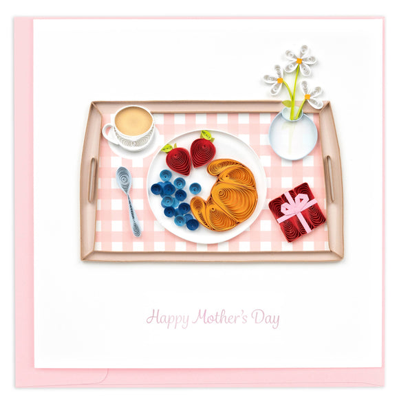 Quilling Card - Mother’s Day Breakfast in Bed