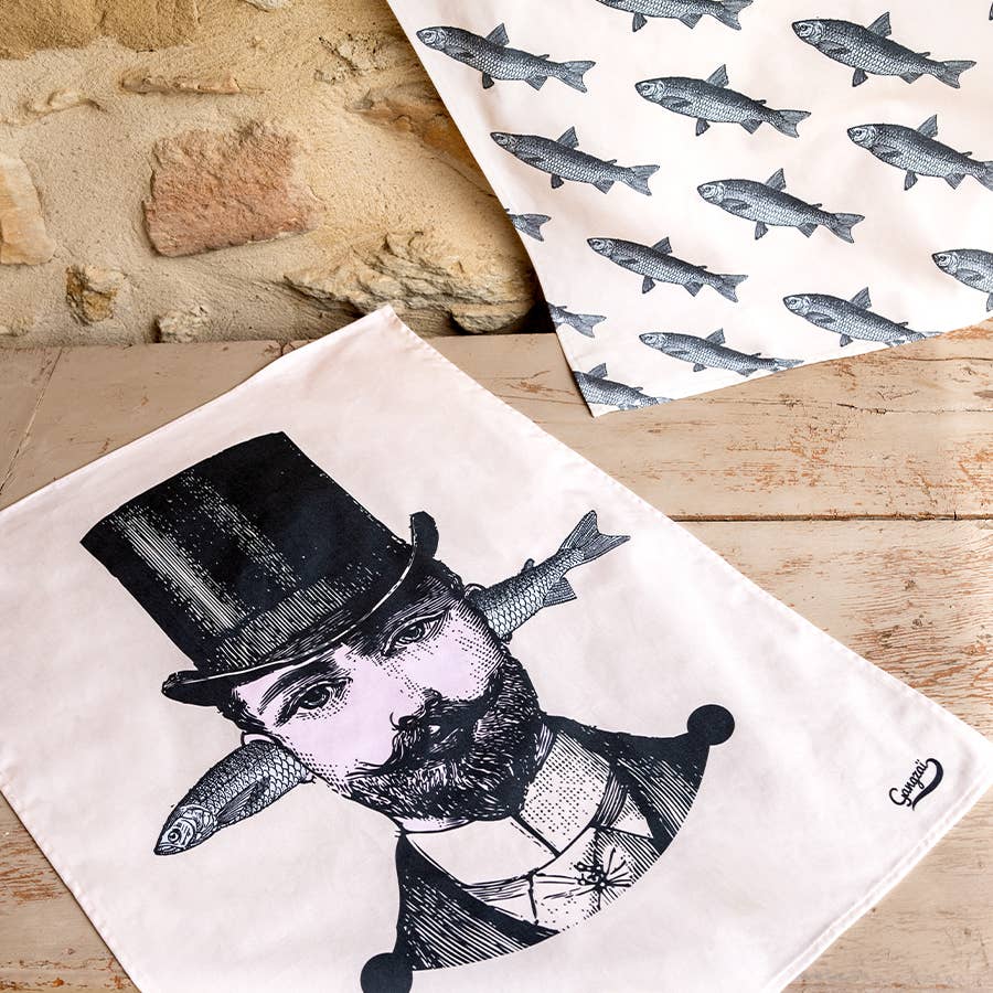 Gangzaï Design - Fish tea towel