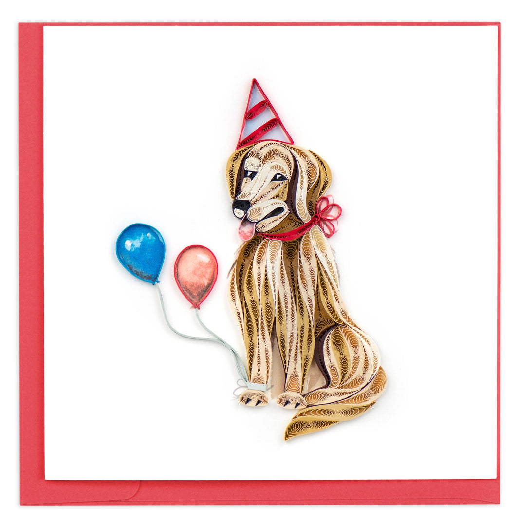 Quilling Card - Birthday Dog