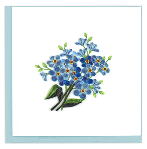 Quilling Card - Alpine Forget-Me-Not