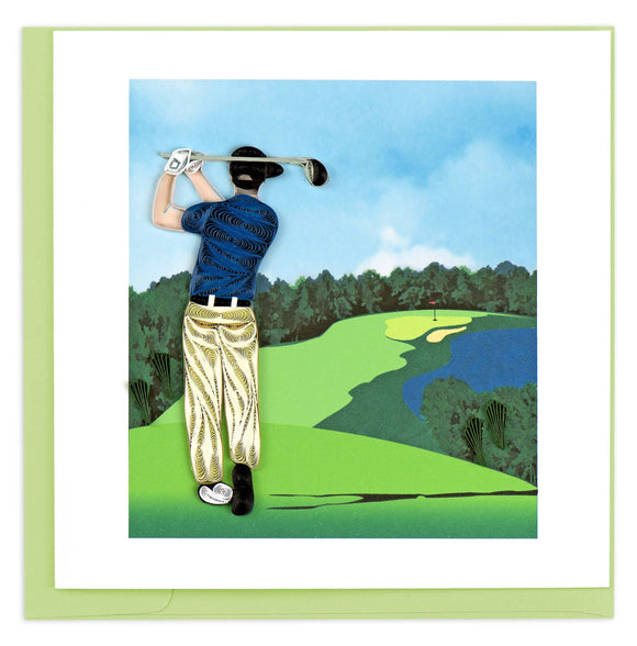Quilling Card - Golfer