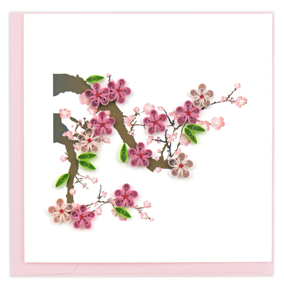 Quilling Card - Cherry Blossom