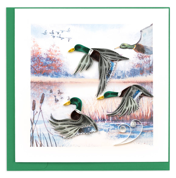 Quilling Card - Duck Migration