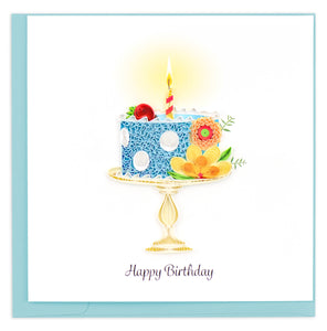 Quilling Card - Whimsical Birthday Cake