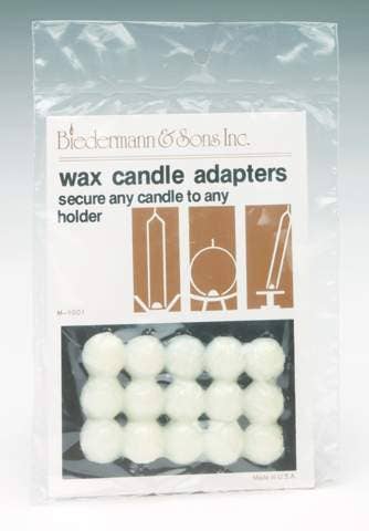 Biedermann & Sons - M1001c Wax Candle Adapter Pellets-Carton of  50 Cards