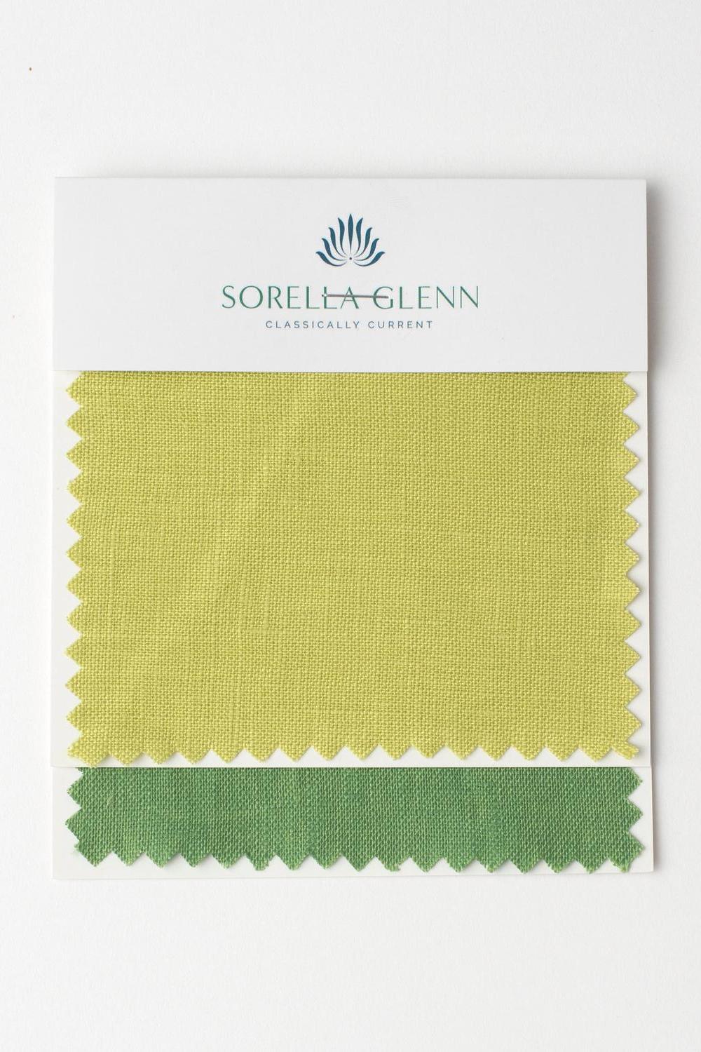Chartreuse Linen Fabric By The Yard | Sorella Glenn