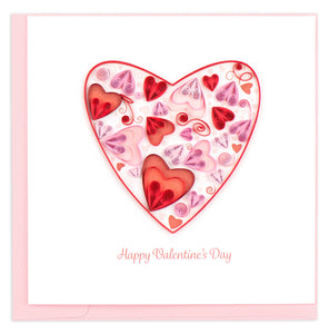 Quilling Card - Valentine's Day Heart Card