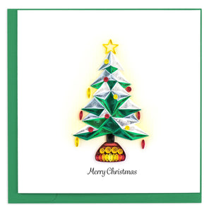 Christmas Tree Quilling Card