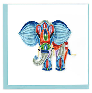 Quilling Card - Abstract Elephant